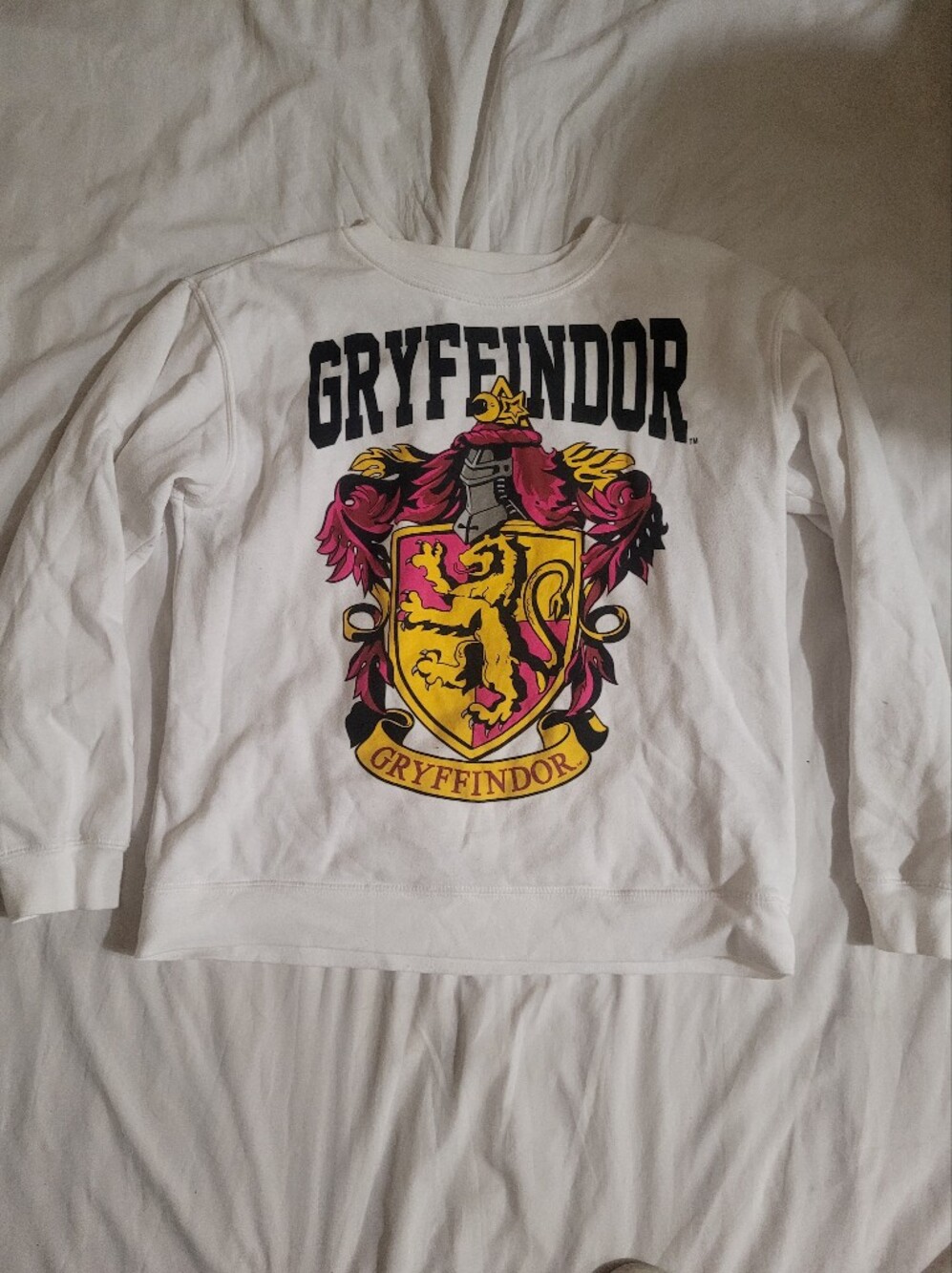 White Gryffindor Crest Kids Sweatshirt